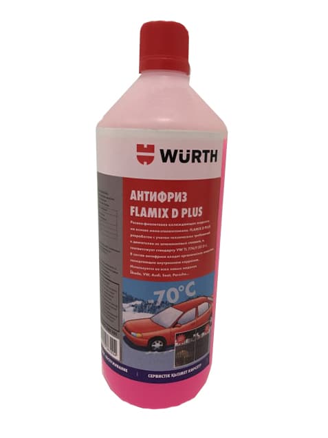 Антифриз FLAMIX D PLUS, 1 л. красно-фиолетовый