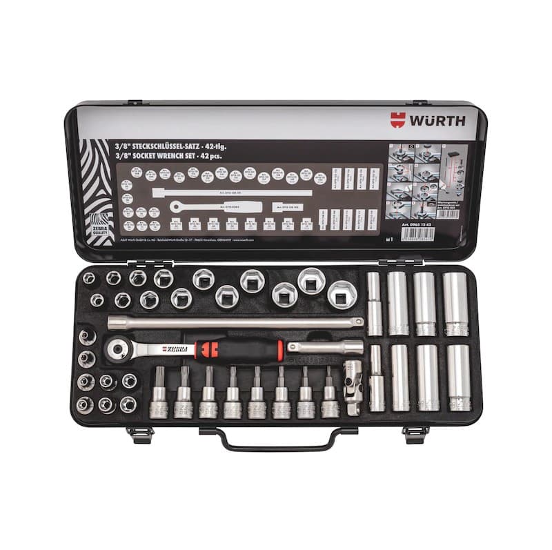 Набор торцевых ключей 3/8 дюйма, 42 шт.