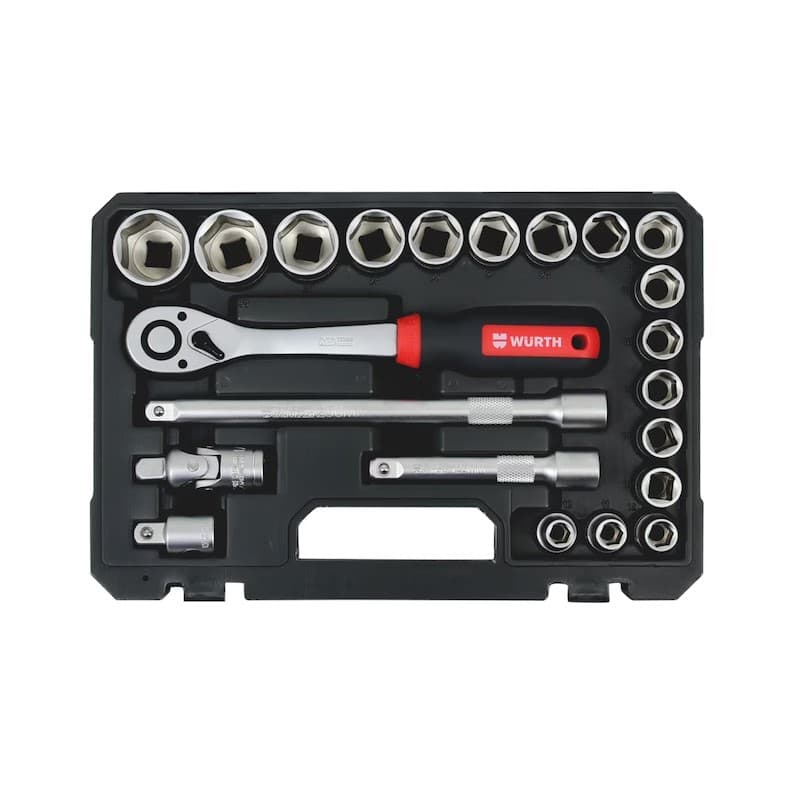 Набор торцевых ключей 1/2", 22 шт